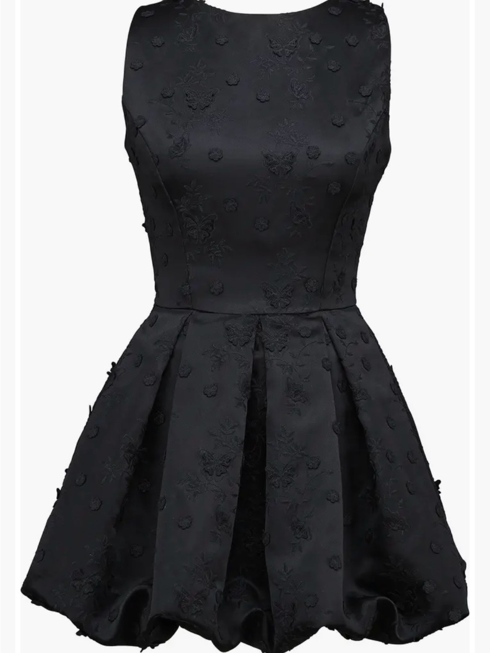Melika Open Back Bubble Hem Mini